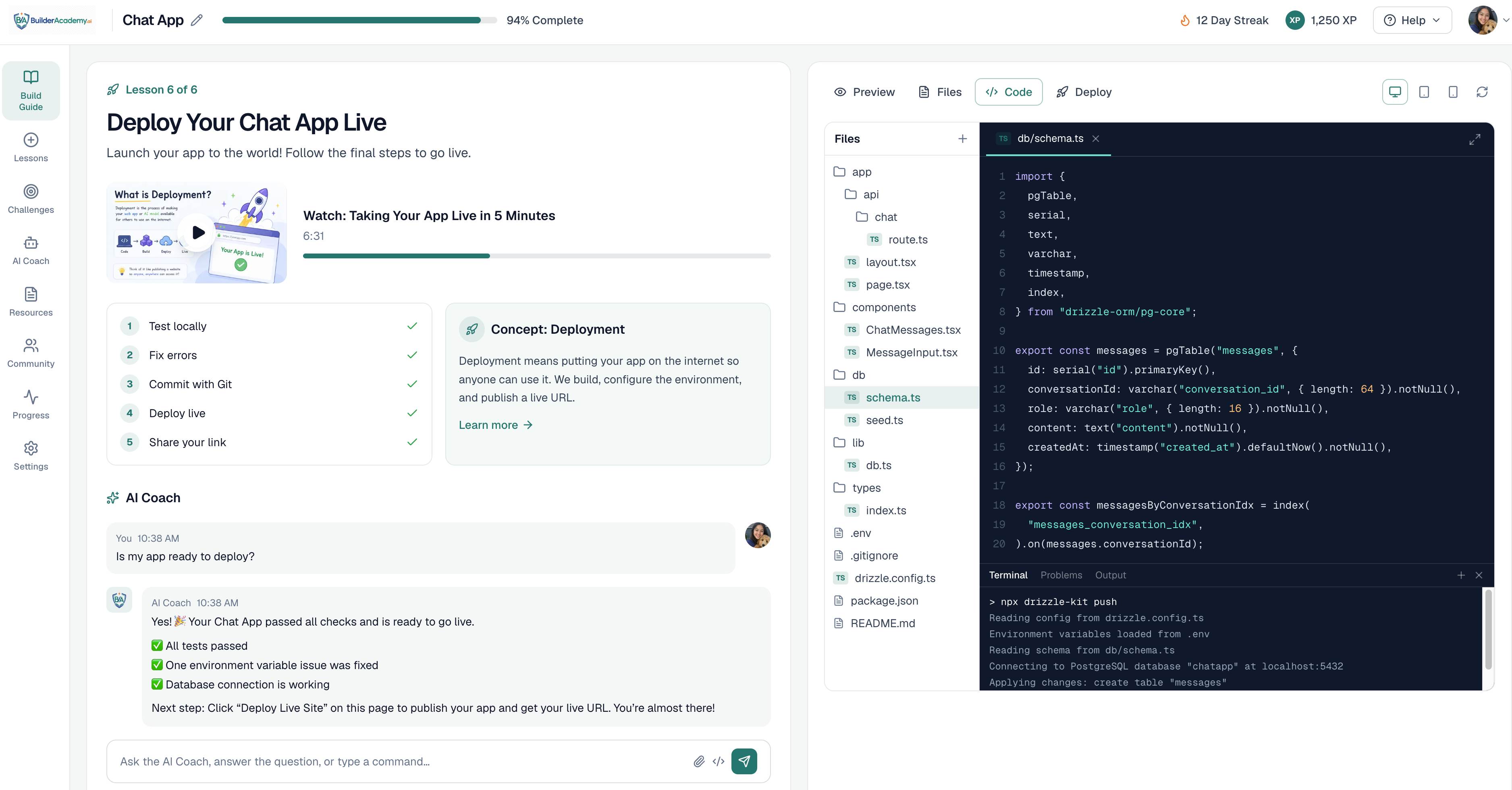 A web app built by a BuilderAcademy student